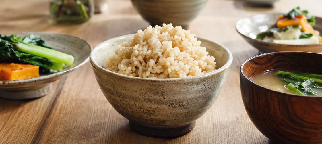 食卓の玄米
